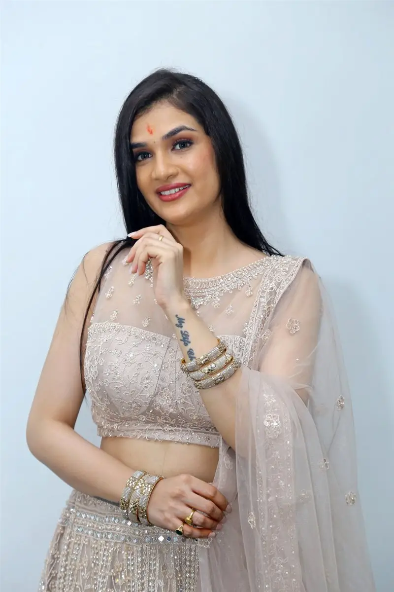 Hasini Sudheer at Purushothamudu Movie Opening